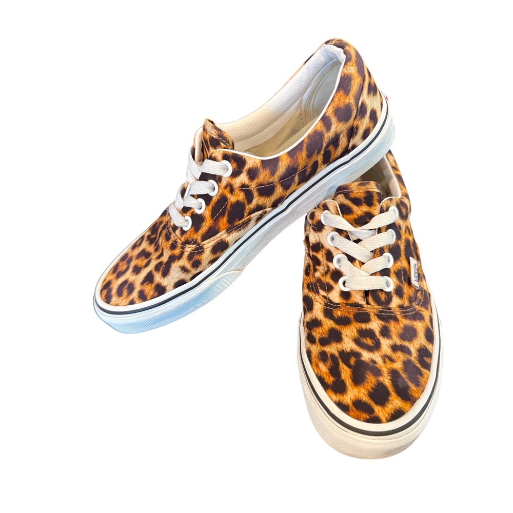 Vans Era Leopard Print Canvas Low Top Sneakers Mens 6 Womens 7.5 508731 - Picture 3 of 8